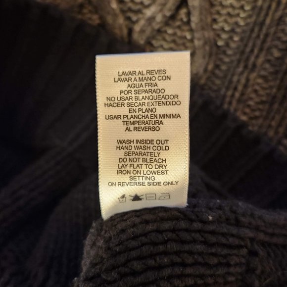 Narciso Rodriguez for Design Nation Knit Sweater Metallic Black size M - Picture 12 of 12